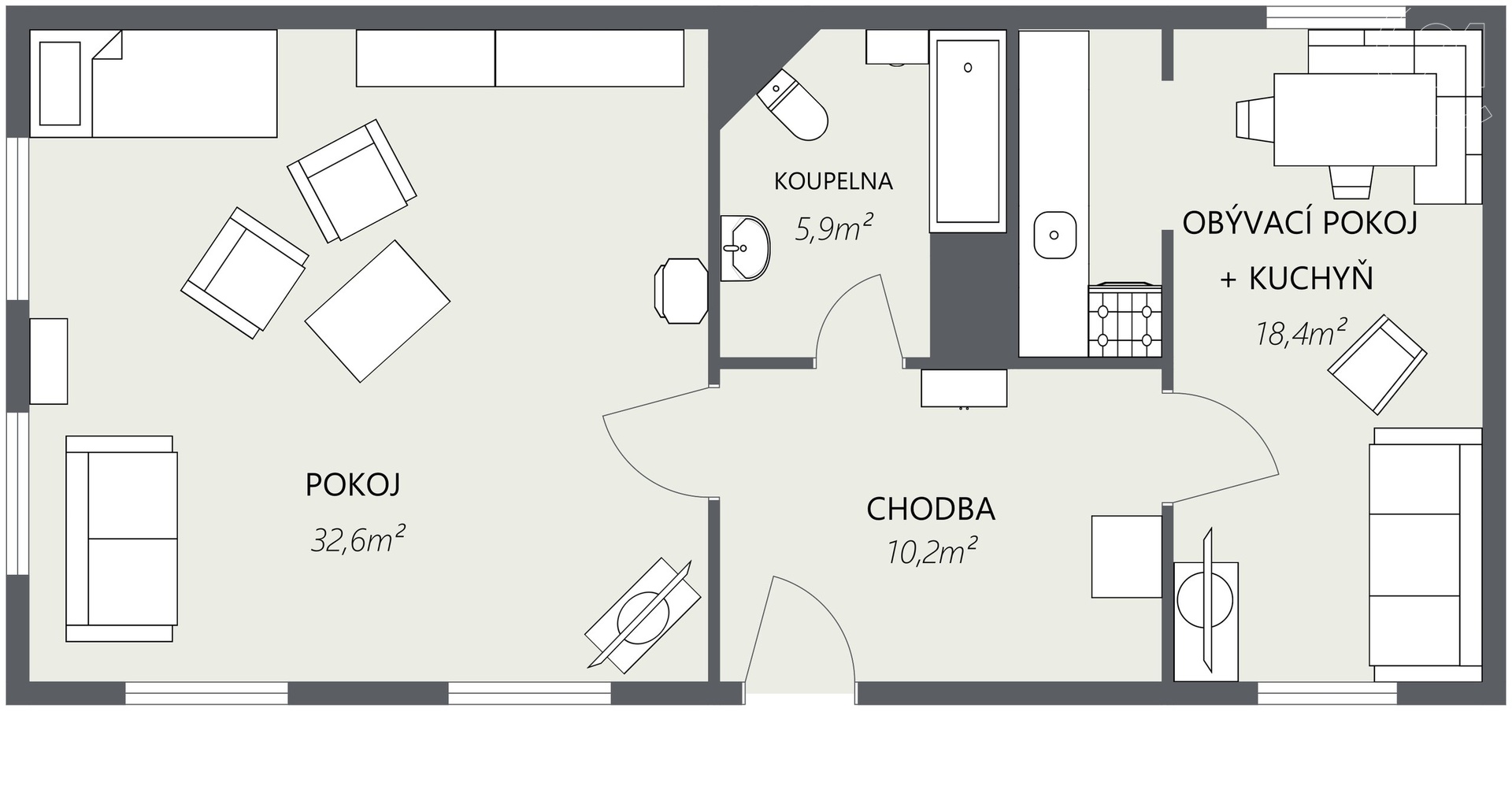 OSTROV  - 2D Floor Plan (3)