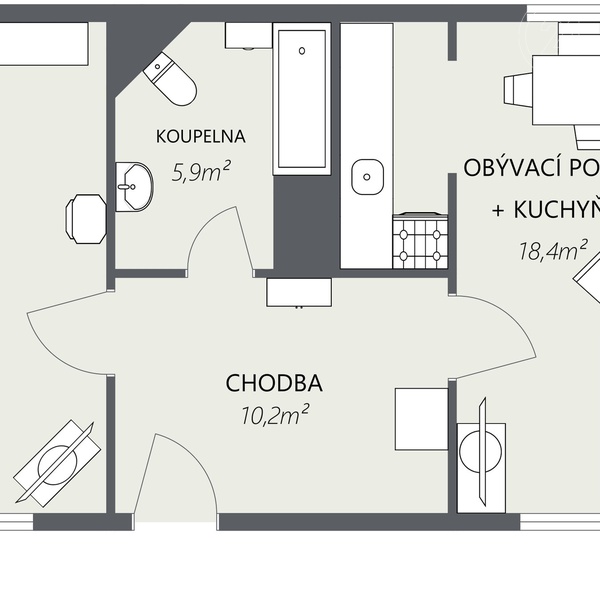 OSTROV  - 2D Floor Plan (3)