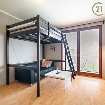 Pronájem byty 1+kk s balkonem, 35 m² - Hostivice