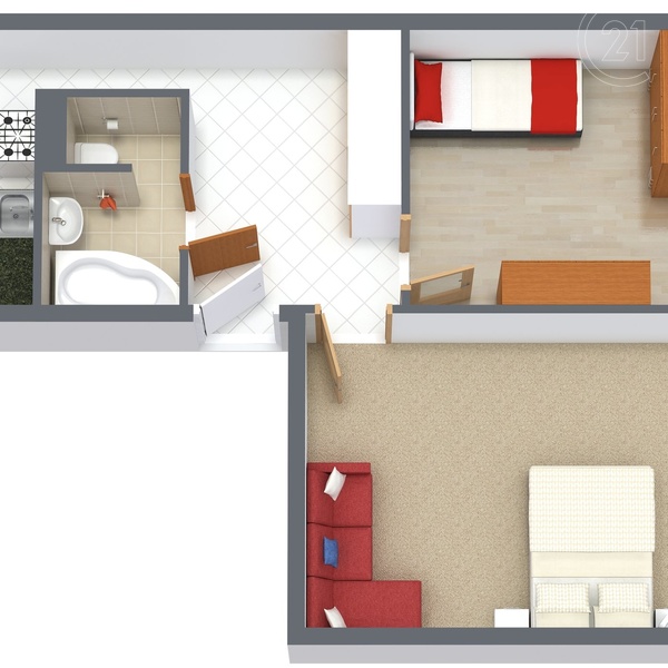 Stříbro - 3D Floor Plan (1)