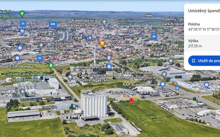 Prodej pozemky pro komerční výstavbu, 4 021 m² - Olomouc