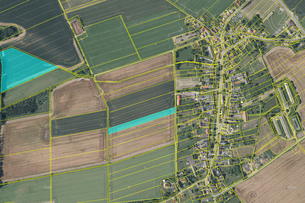 Prodej zemědělské půdy, 31 084 m² - Palonín