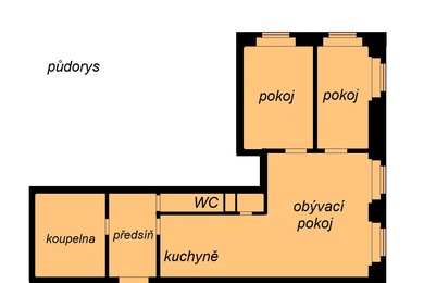 Pronájem, Byty 3kk, 82 m² - Praha - Malá Strana, Ev.č.: 00513