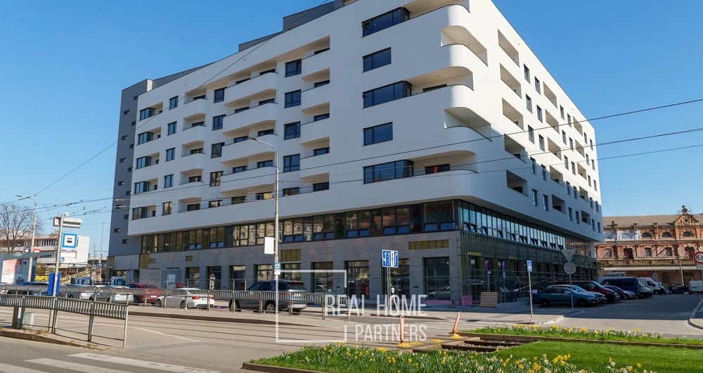 Pronájem novostavba cihlový byt 2+kk s terasou, 67 m2, CENTROPOLIS, Nové Sady, Brno - střed
