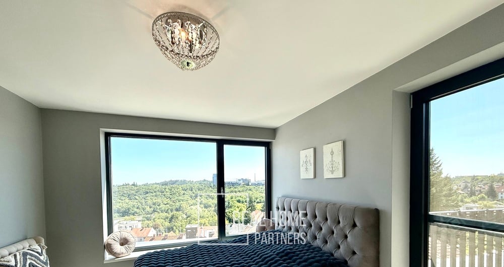 Výjimečný byt 3+kk s 2 terasami a panoramatickým výhledem na Brno – Rezidence Zoubkova