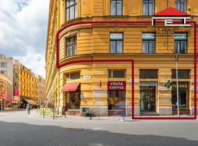 Pronájem obchodních prostor v pěší zóně, ul. Josefská (cca 186 m²)