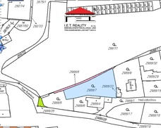 katastrální mapa pozemků - barevně 2