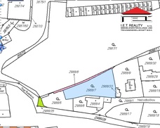 katastrální mapa pozemků - barevně 2