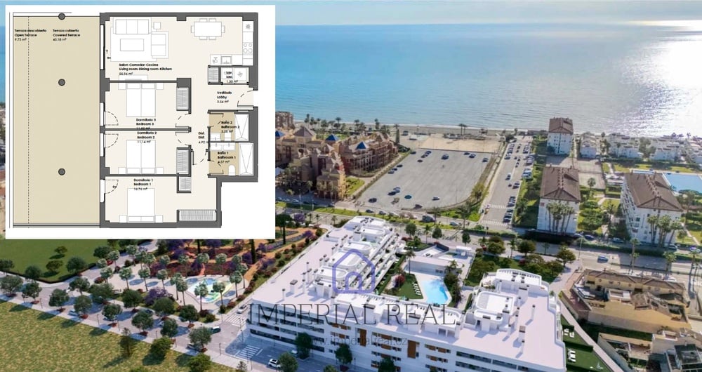 Apartmán 3+kk s velkou terasou – Torrox Costa (A4)