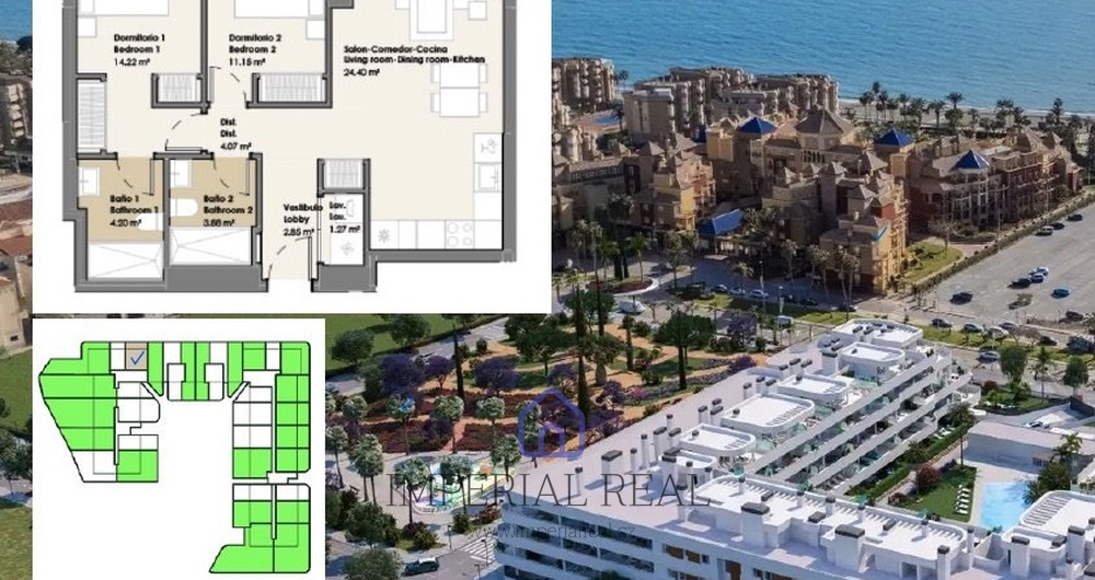Exkluzivní přízemní apartmán u moře v Torrox Costa - Celková plocha: 100,94 m² | Terasa: 21,4 m² | Dokončení: 4. čtvrtletí 2027