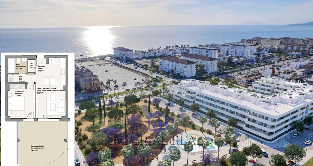 Apartmán 1+kk s terasou a zahradou – Torrox Costa (C2)