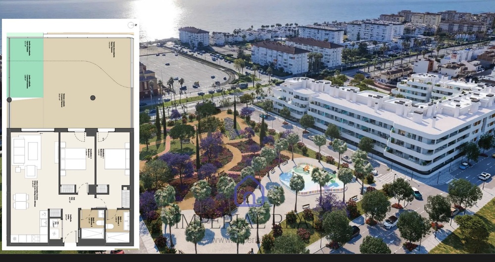 Apartmán 2+kk se zahradou a terasou – Torrox Costa (B6)