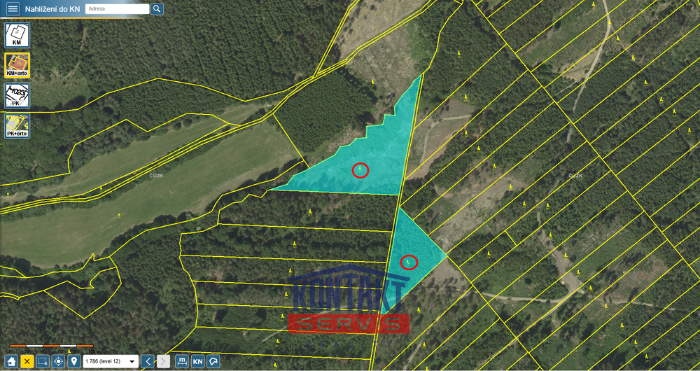 Rozsáhlý soubor lesních pozemků v Jevíčku