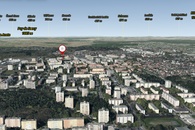 Okolí domu 3D mapa