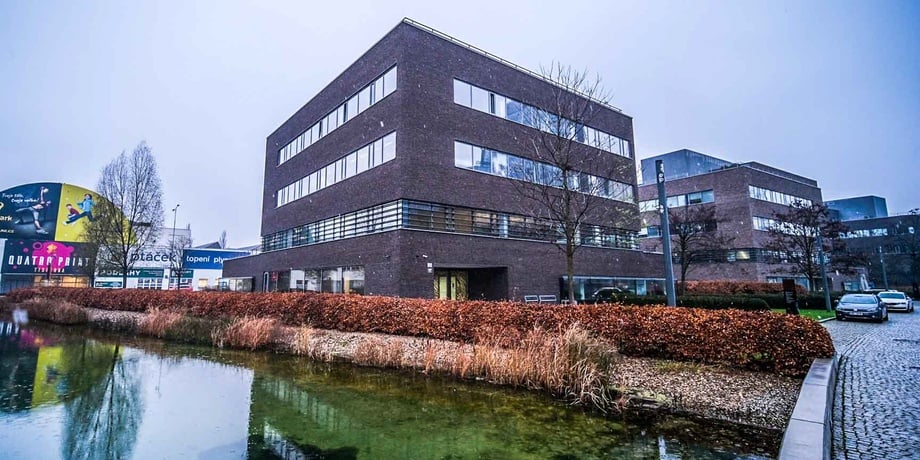 Rented premium office space with an area of ​​55 m² + 56 m² terrace in Spielberk Office Center