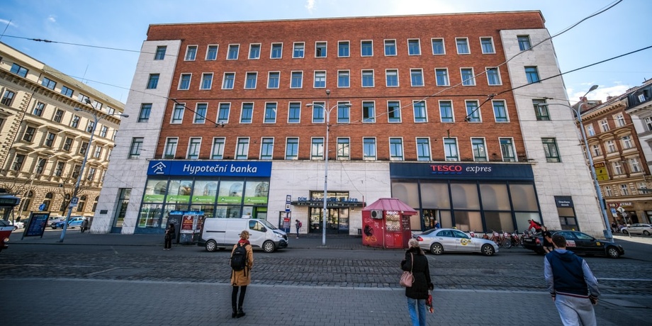 Leased office space with an area of 50 m² on Moravské náměstí