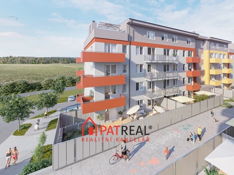 Bytová jednotka 3+kk, 76.60m² s terasou a balkonem - bytový komplex POD CHVALOVKOU - B