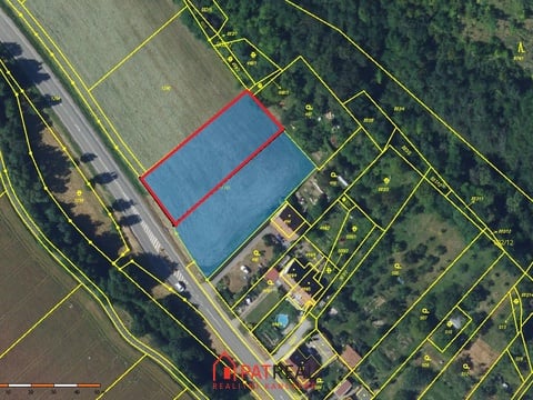 Stavební parcela 1 500 m², Rájec-Jestřebí