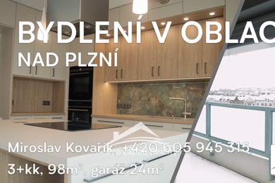 Pronájem Bytu nad Plzní,  3+kk+2xT+G, 98 m² - Plzeň - Jižní Předměstí, Ev.č.: 00130