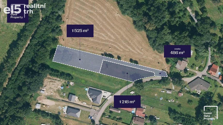 Prodej pozemky pro bydlení, 1 218 m² - České Budějovice