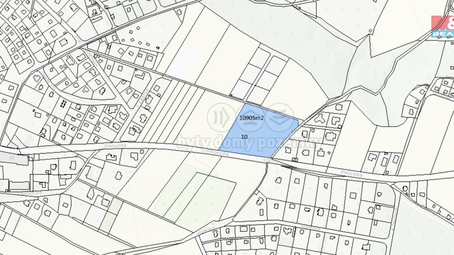 Prodej pozemky - trvalý travní porost, 10 905 m² - Hradištko
