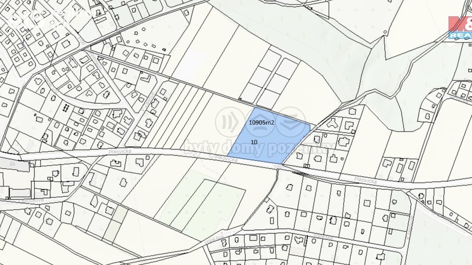 Prodej pozemky - trvalý travní porost, 10 905 m² - Hradištko