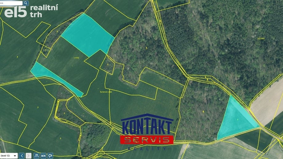 Prodej zemědělská půda, 41 005 m² - Příkosice