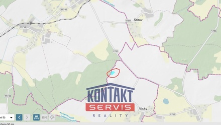 Prodej pole 3 363 m², Vísky