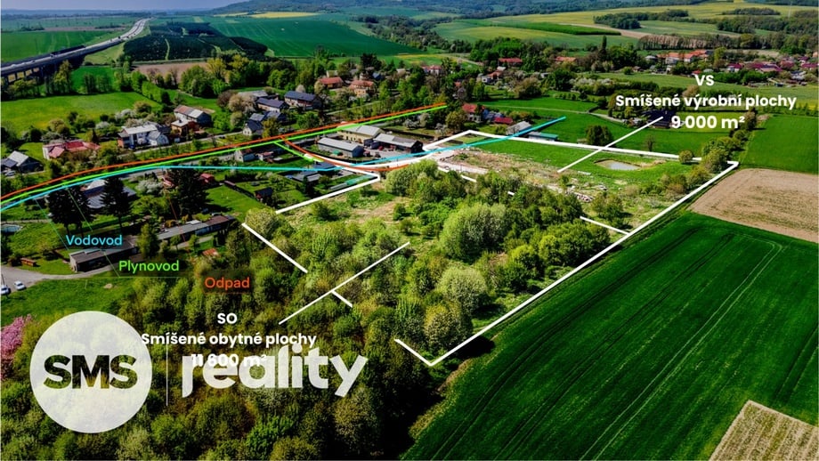 Prodej pozemky pro bydlení, 22 000 m² - Hladké Životice