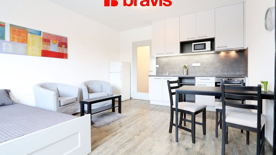 Pronájem byty 1+kk, 28 m² - Brno - Černá Pole