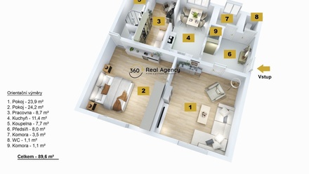 Prodej bytu 3+1 90 m², Liberec V-Kristiánov