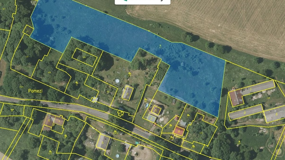 Prodej pozemky pro bydlení, 11 768 m² - Všeruby - Pomezí