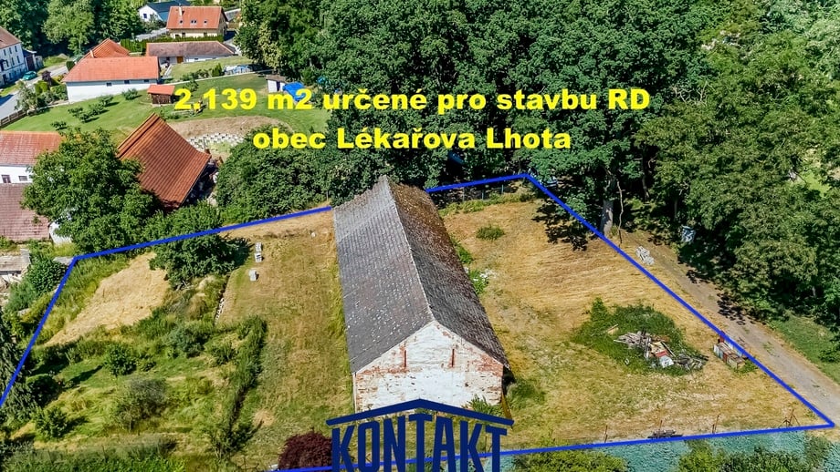Prodej pozemky pro bydlení, 2 139 m² - Sedlec - Lékařova Lhota