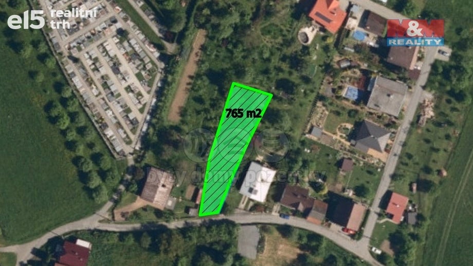 Prodej stavebního pozemku 765 m², Lešná