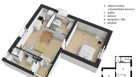 Prodej bytu 3+kk 46 m², Vrchlabí