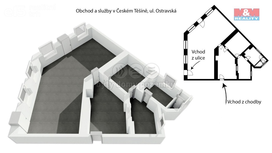 Prodej obchodního prostoru 150 m², Český Těšín