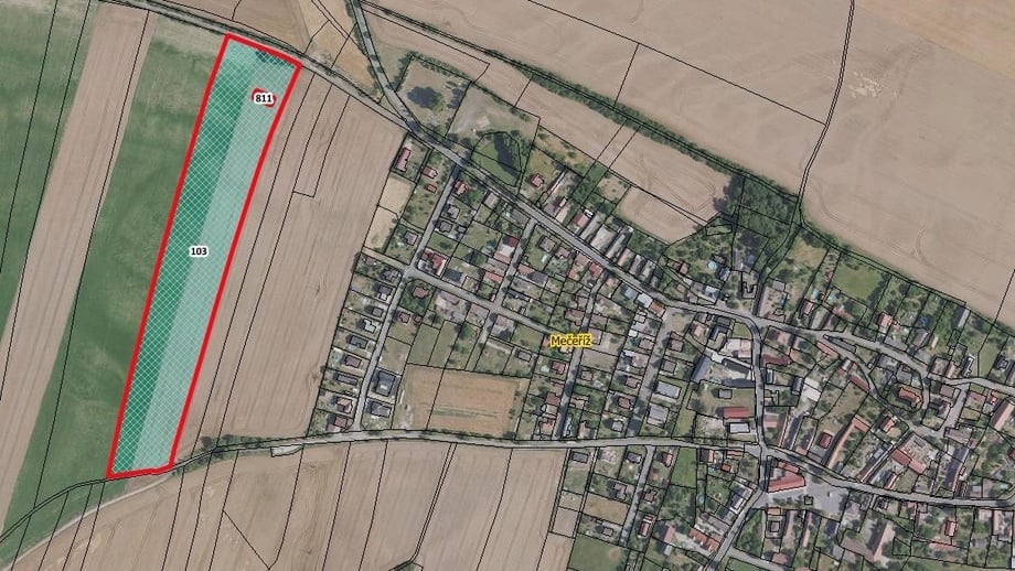 Prodej zemědělská půda, 37 162 m² - Mečeříž