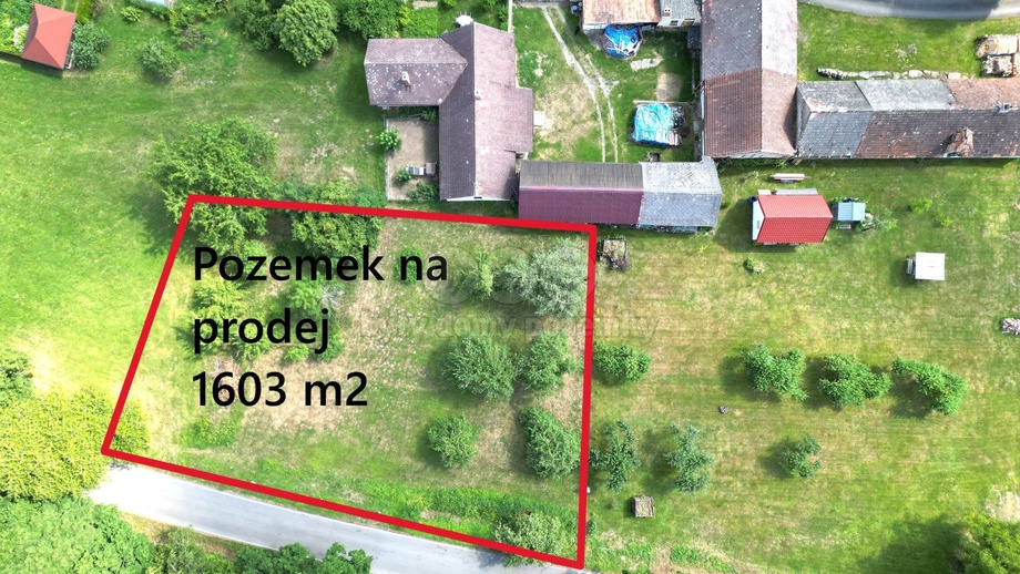 Prodej pozemky pro bydlení, 1 603 m² - Hrazany