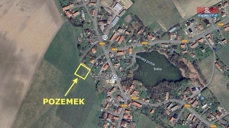 Prodej pozemky pro bydlení, 2 000 m² - Bolehošť