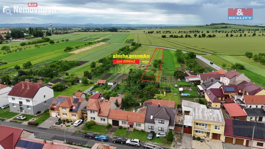 Prodej zahrady 2 200 m², Hroznová Lhota
