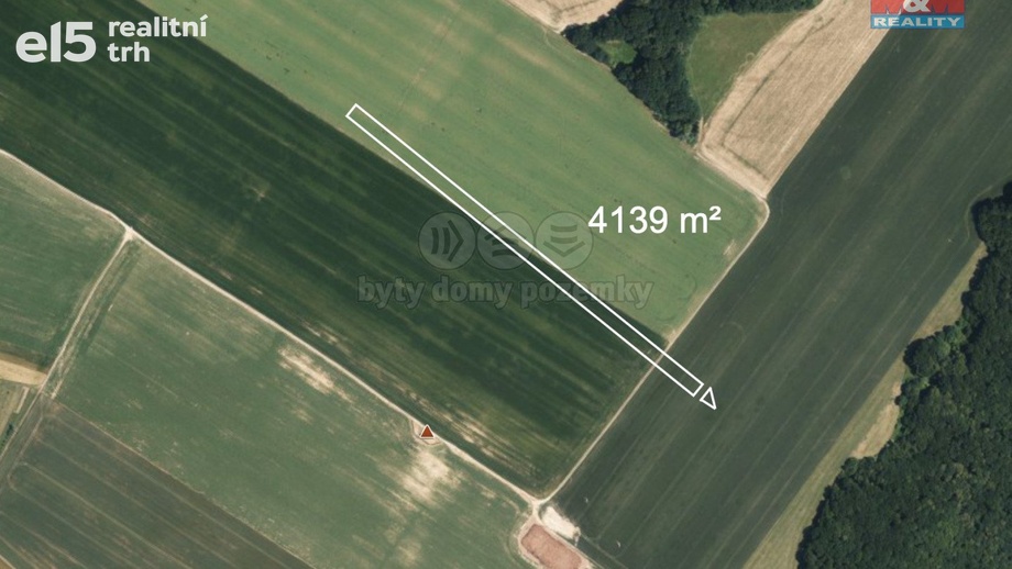 Prodej pole 10 112 m², Popovice
