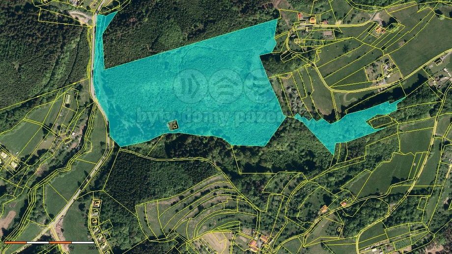 Prodej lesa 44 159 m², Vsetín