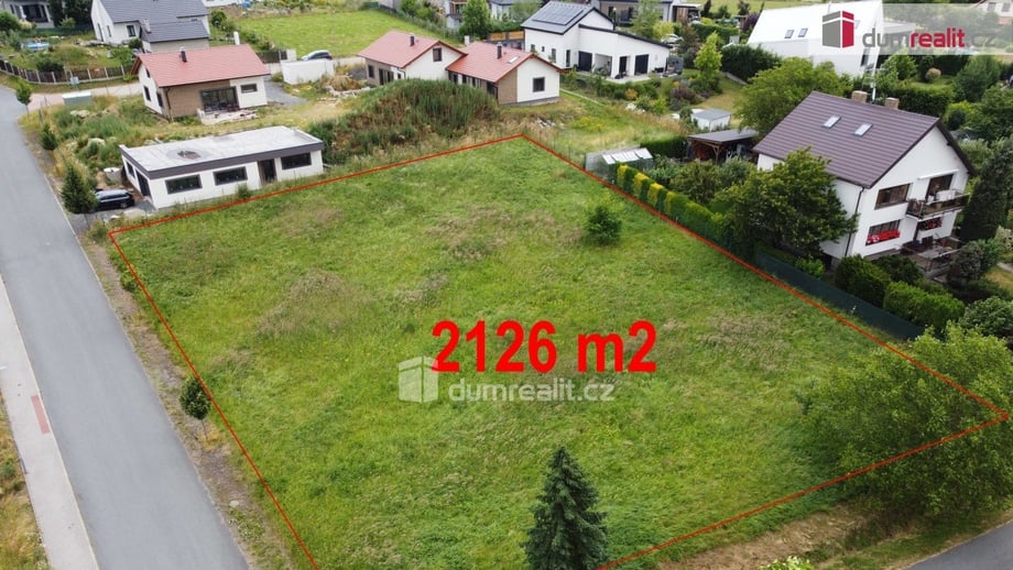 Prodej stavebního pozemku 2 126 m², Struhařov