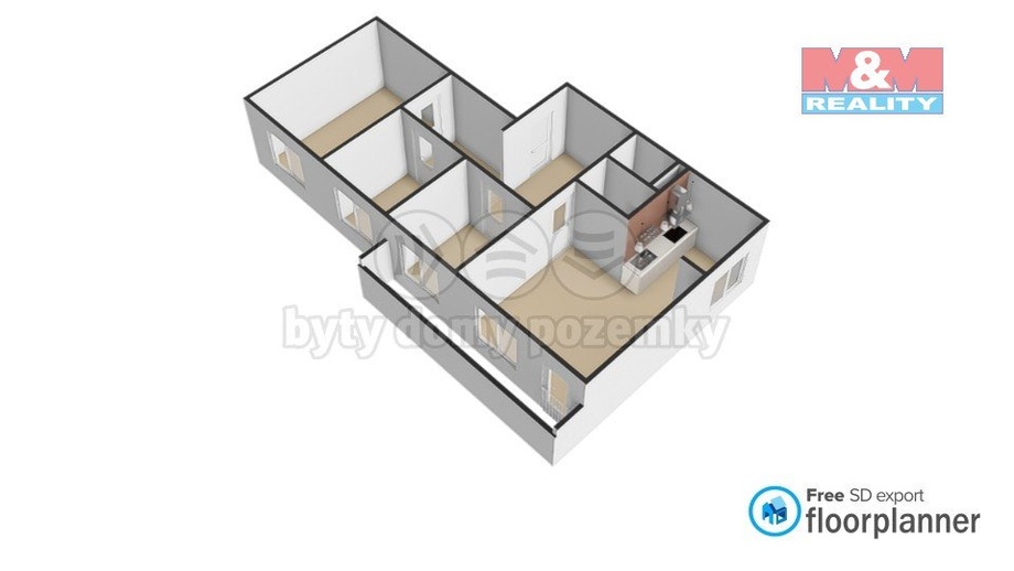 Prodej bytu 4+1 79 m², Obrnice