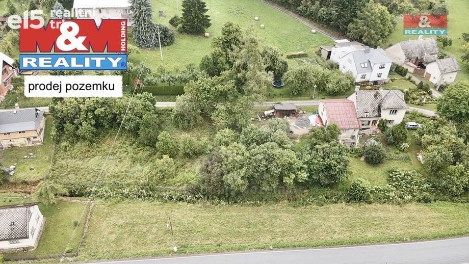 Prodej stavebního pozemku 1 686 m², Horní Čermná