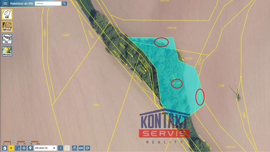Prodej pole 1 648 m², Košťálov - Kundratice