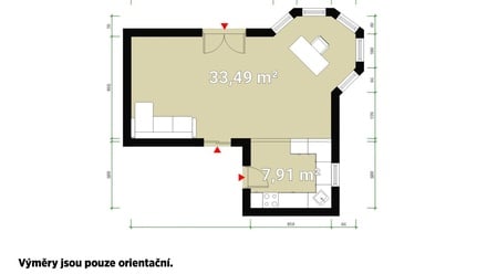 Pronájem obchodního prostoru 43 m², Plzeň 8-Černice