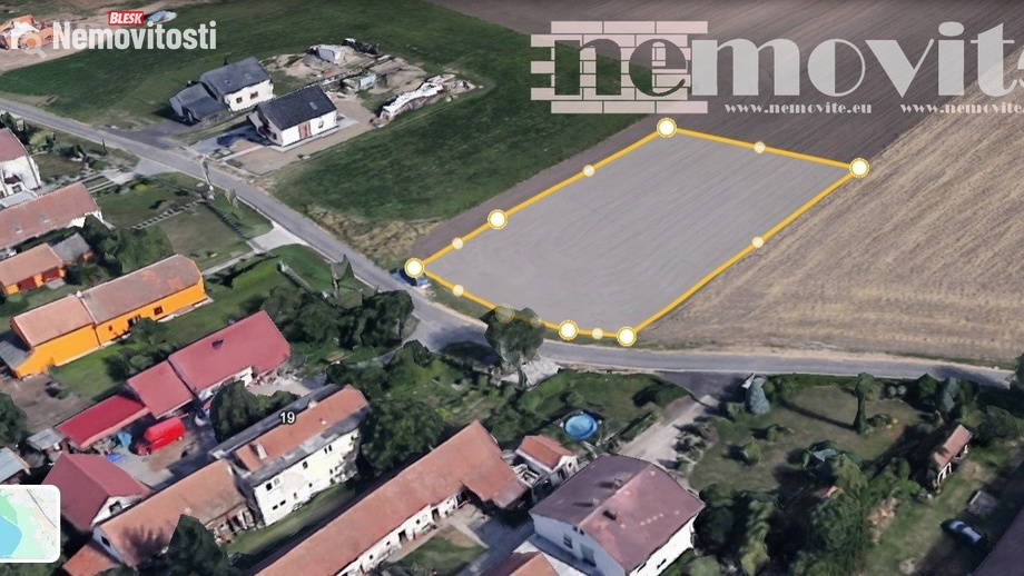 Prodej stavebního pozemku 2 500 m², Staré Hradiště