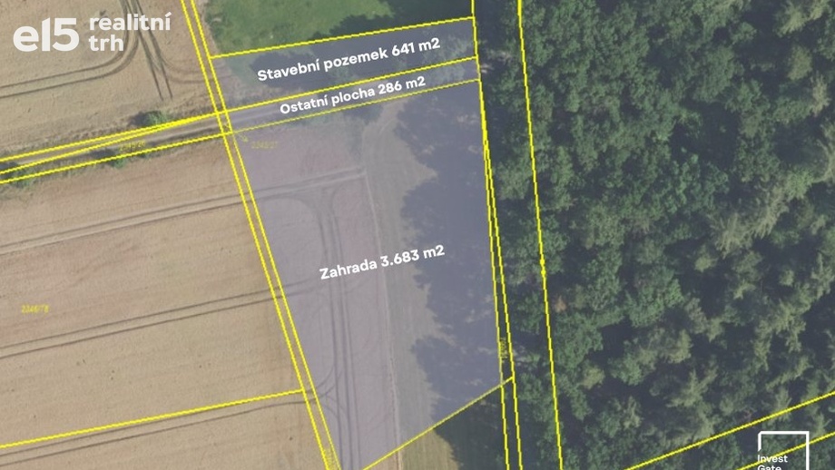 Prodej stavebního pozemku 4 708 m², Hořovice