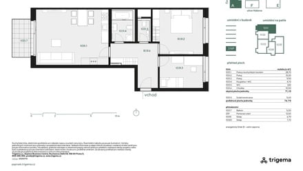 Prodej bytu 3+kk 71 m², Praha - Stodůlky